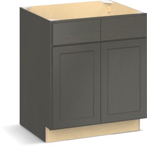 RELIABILT Parkstone II Sink Base, Slate Stained, 30" W, 2 Doors, Fully Assembled - 641068 | Lowe's Pro Supply